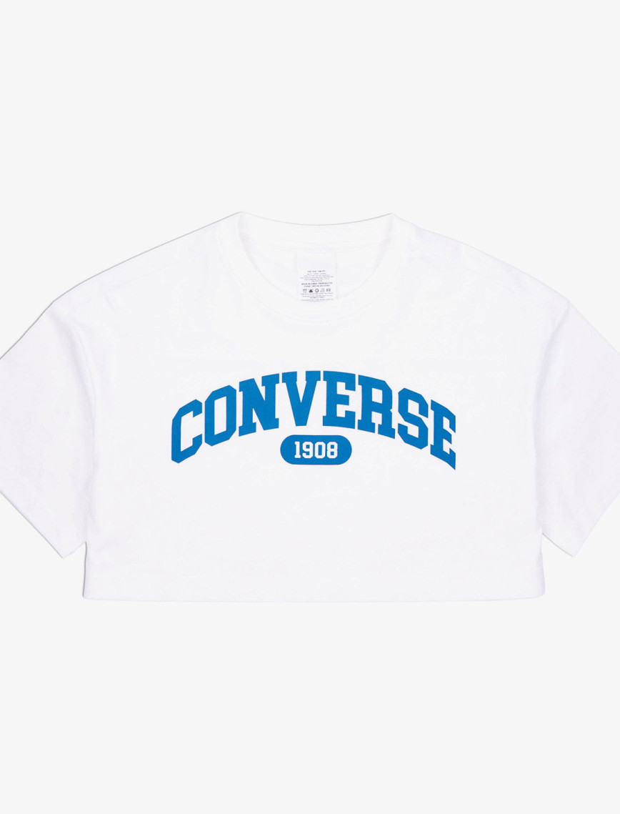 Converse Sporty Cropped Kadın Beyaz T-Shirt Converse Sporty Cropped Kadın Beyaz T-Shirt