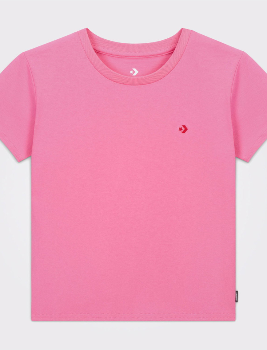 Converse Slim Fit Kadın Pembe T-Shirt Converse Slim Fit Kadın Pembe T-Shirt