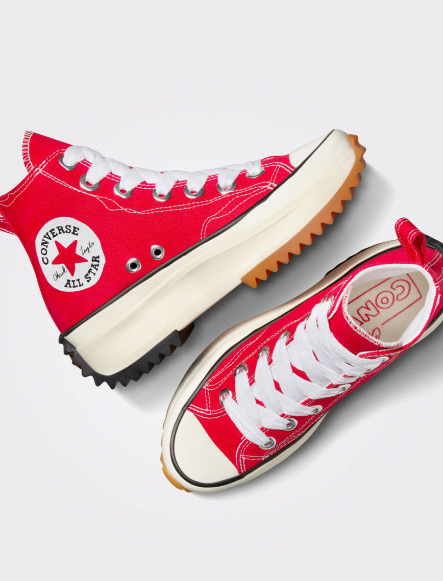 Converse Run Star Hike Unisex Kırmızı Platform Sneaker Converse Run Star Hike Unisex Kırmızı Platform Sneaker