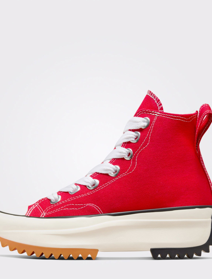 Converse Run Star Hike Unisex Kırmızı Platform Sneaker Converse Run Star Hike Unisex Kırmızı Platform Sneaker
