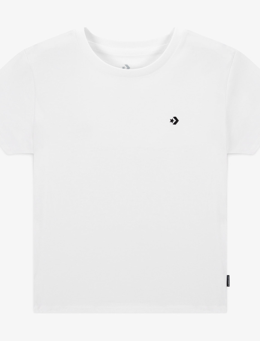 Converse Slim Fit Kadın Beyaz T-Shirt