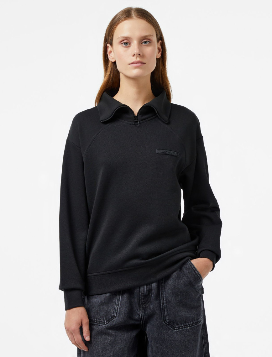 Lacoste Kadın Regular Fit Fermuarlı Dik Yaka Koyu Yeşil Sweatshirt Lacoste Kadın Regular Fit Fermuarlı Dik Yaka Koyu Yeşil Sweatshirt