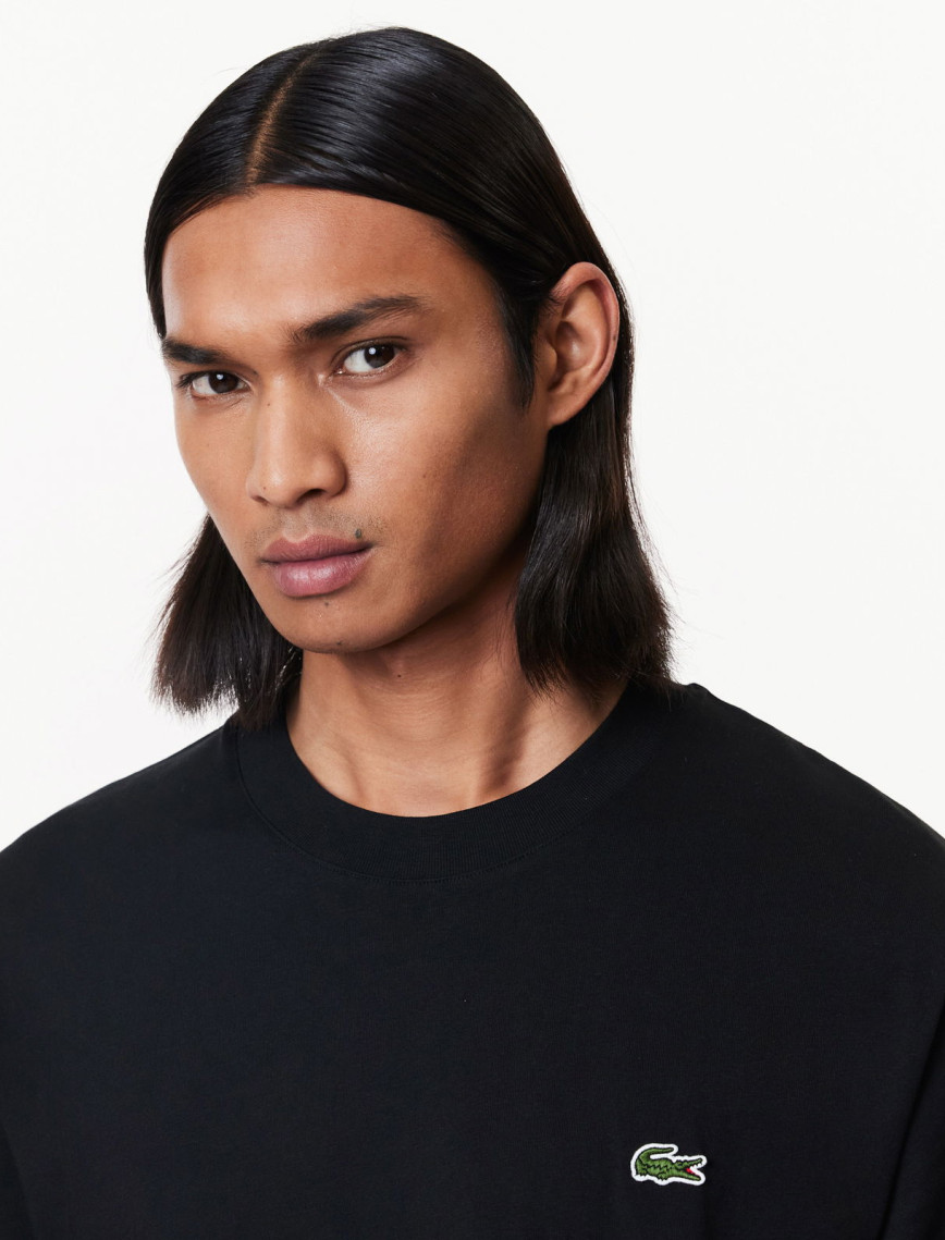 Lacoste Classic Erkek Classic Fit Bisiklet Yaka Siyah T-Shirt Lacoste Classic Erkek Classic Fit Bisiklet Yaka Siyah T-Shirt