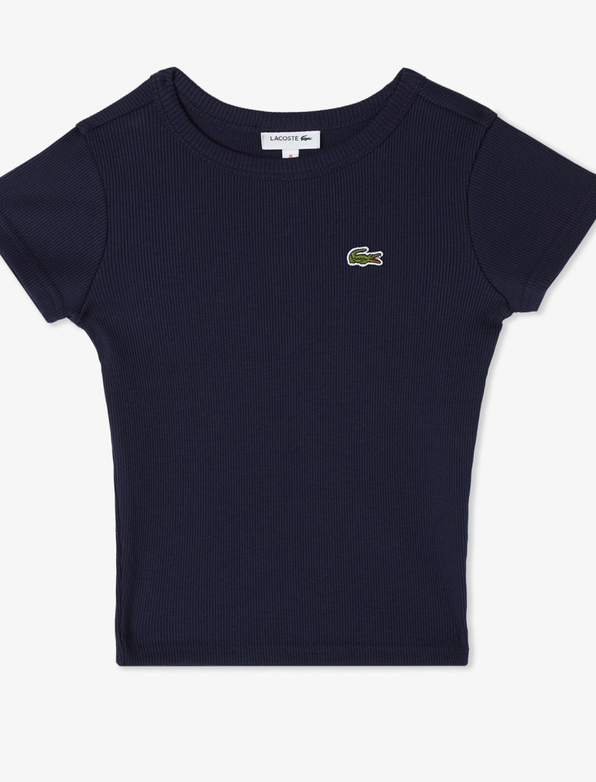 Lacoste Çocuk Bisiklet Yaka Lacivert T-Shirt Lacoste Çocuk Bisiklet Yaka Lacivert T-Shirt