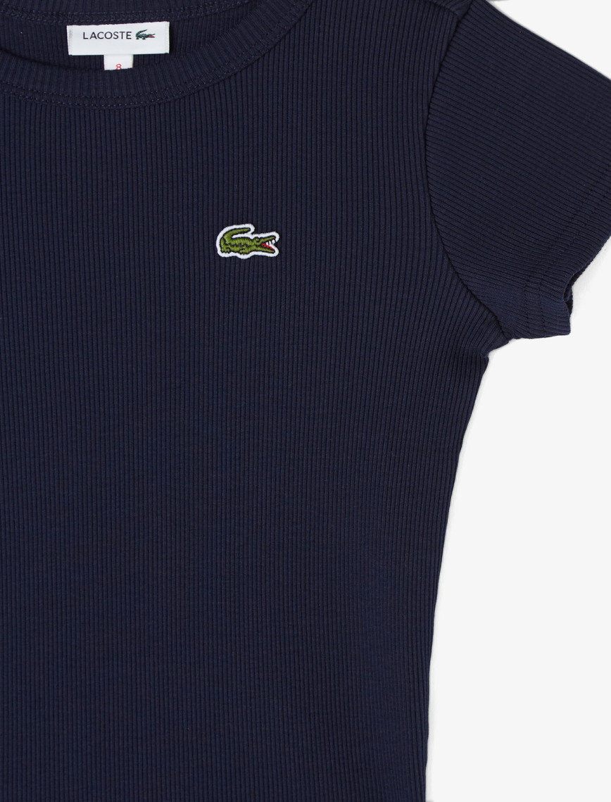 Lacoste Çocuk Bisiklet Yaka Lacivert T-Shirt Lacoste Çocuk Bisiklet Yaka Lacivert T-Shirt