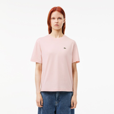 Lacoste Kadın Relaxed Fit Bisiklet Yaka Pembe T-Shirt Lacoste Kadın Relaxed Fit Bisiklet Yaka Pembe T-Shirt