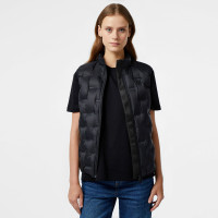 Lacoste Kadın Regular Fit Kapüşonlu Kapitone Siyah Yelek Lacoste Kadın Regular Fit Kapüşonlu Kapitone Siyah Yelek