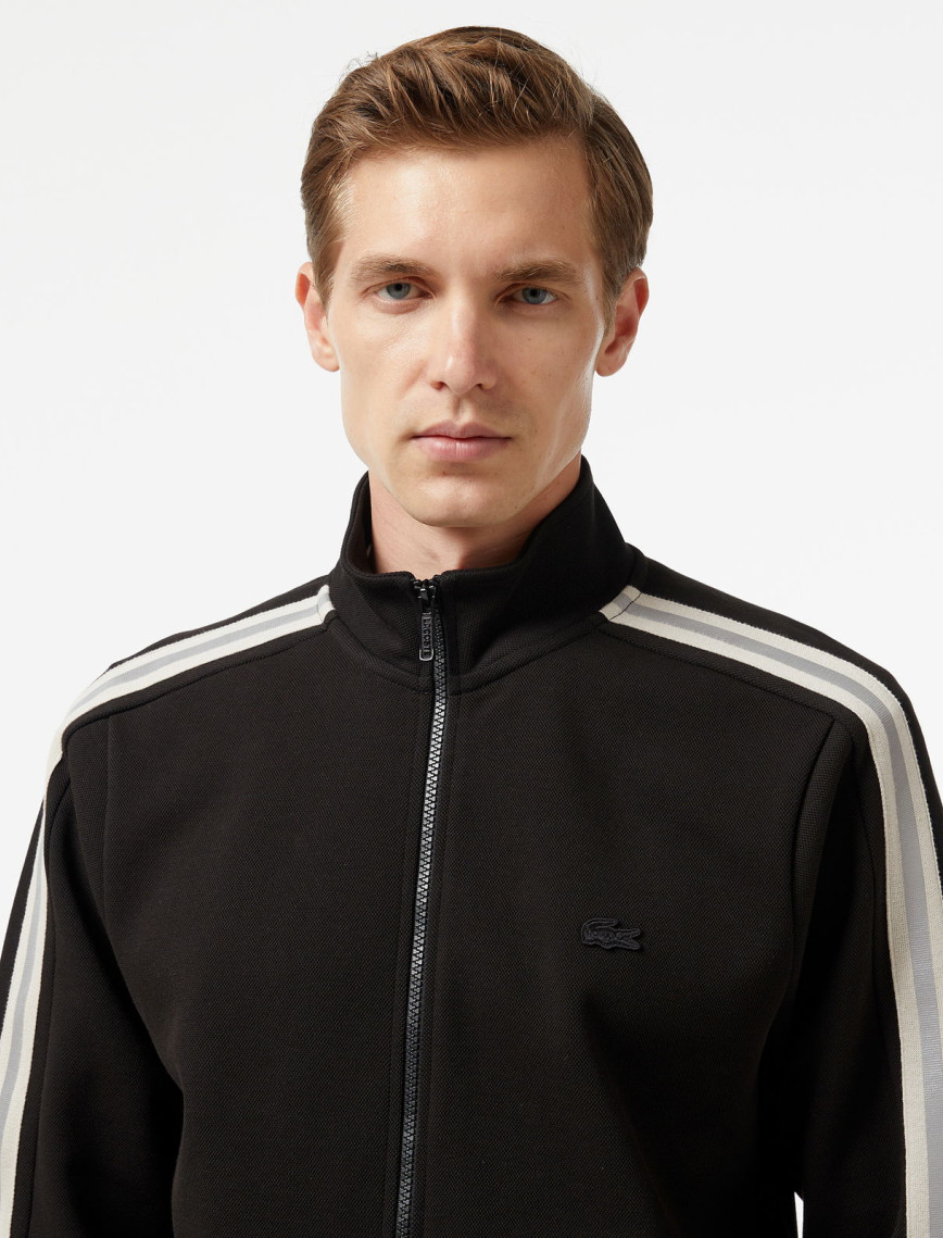 Lacoste Erkek Slim Fit Fermuarlı Siyah Sweatshirt Lacoste Erkek Slim Fit Fermuarlı Siyah Sweatshirt