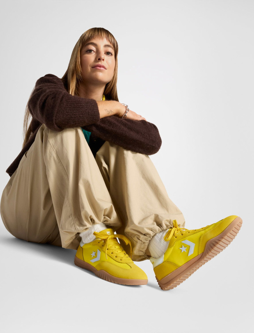 Converse Run Star Trainer Unisex Sarı Süet Sneaker Converse Run Star Trainer Unisex Sarı Süet Sneaker