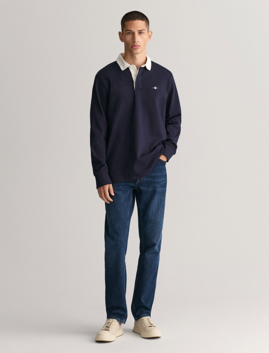 GANT Erkek Lacivert Regular Fit Jean GANT Erkek Lacivert Regular Fit Jean