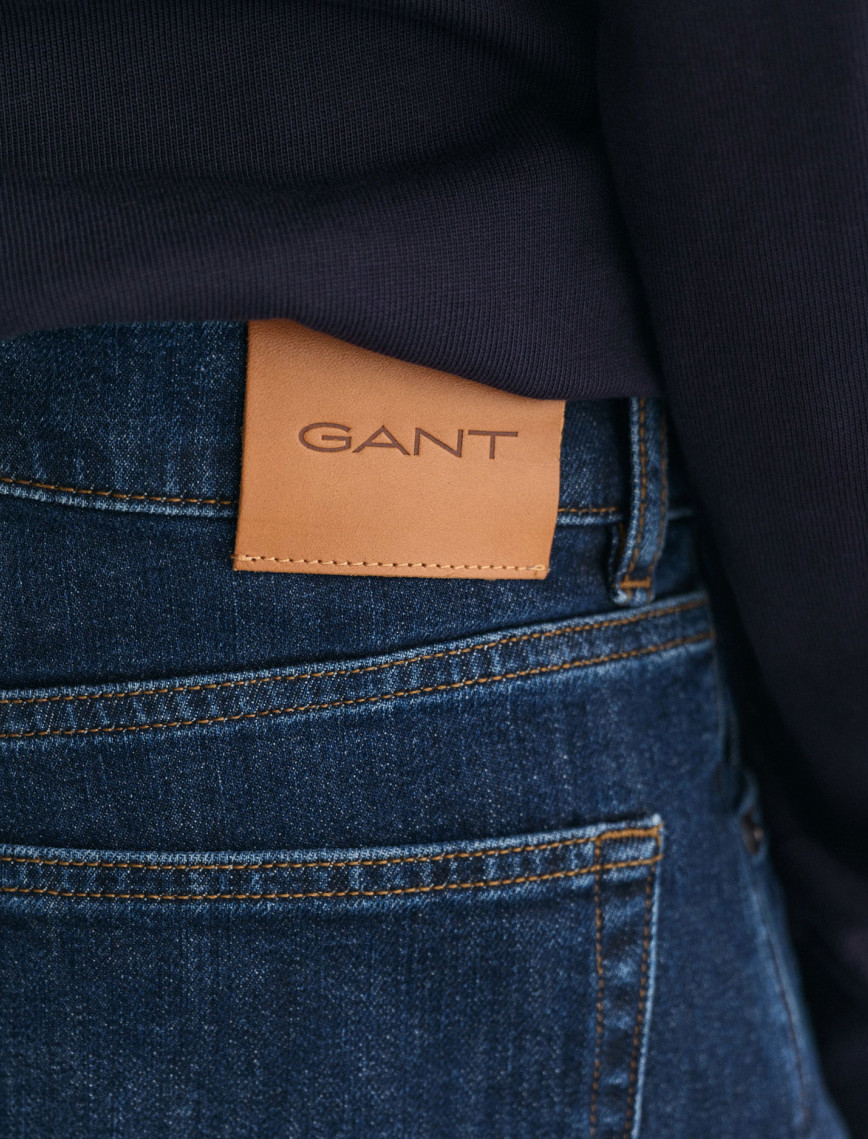 GANT Erkek Lacivert Regular Fit Jean GANT Erkek Lacivert Regular Fit Jean