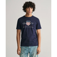GANT Erkek Lacivert Regular Fit Bisiklet Yaka Logolu T-Shirt GANT Erkek Lacivert Regular Fit Bisiklet Yaka Logolu T-Shirt