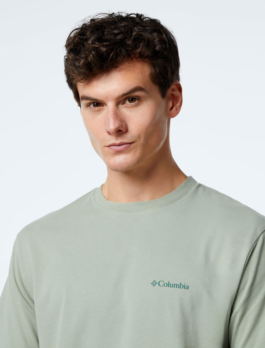 Columbia Csc Basic Sm Logo Brushed Erkek Yeşil T-Shirt Columbia Csc Basic Sm Logo Brushed Erkek Yeşil T-Shirt