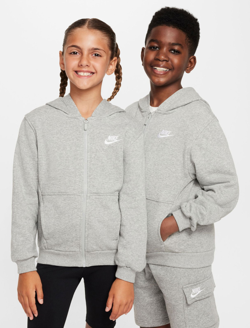 Nike Sportswear Club Fleece Çocuk Gri Sweatshirt Nike Sportswear Club Fleece Çocuk Gri Sweatshirt