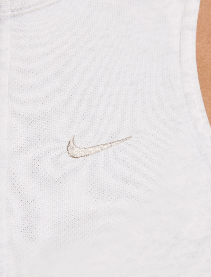 Nike Sportswear Chill Terry Kadın Beyaz Kolsuz T-Shirt Nike Sportswear Chill Terry Kadın Beyaz Kolsuz T-Shirt