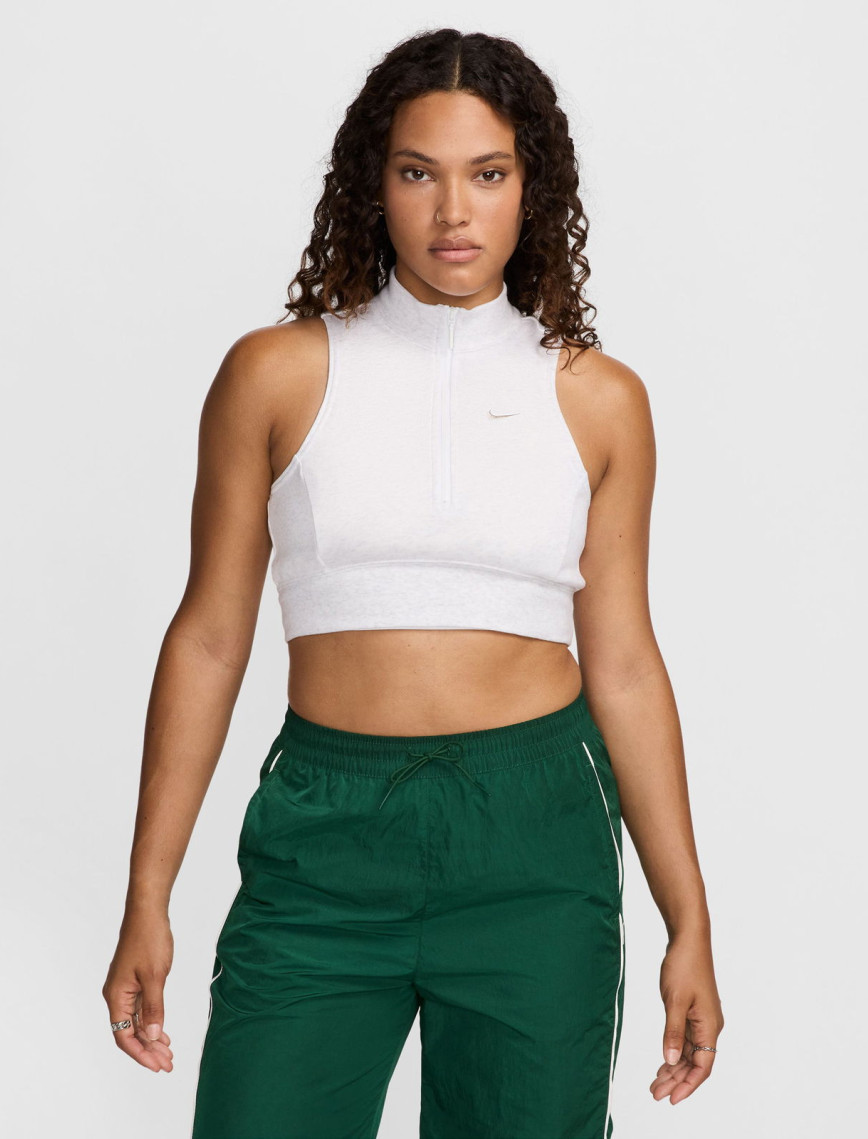 Nike Sportswear Chill Terry Kadın Beyaz Kolsuz T-Shirt Nike Sportswear Chill Terry Kadın Beyaz Kolsuz T-Shirt