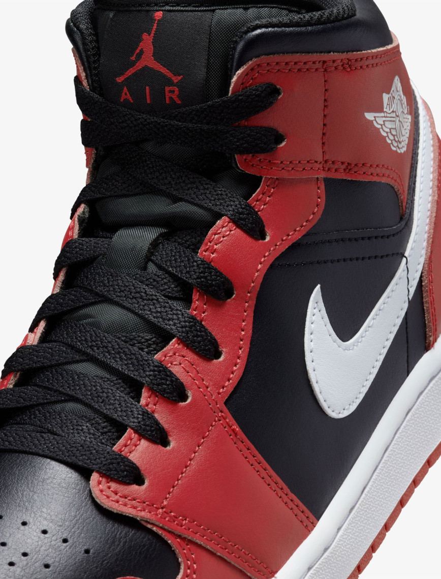 Jordan Air 1 Mid Erkek Siyah Spor Ayakkabı