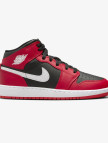 Jordan Air 1 Mid Genç Siyah Spor Ayakkabı Jordan Air 1 Mid Genç Siyah Spor Ayakkabı