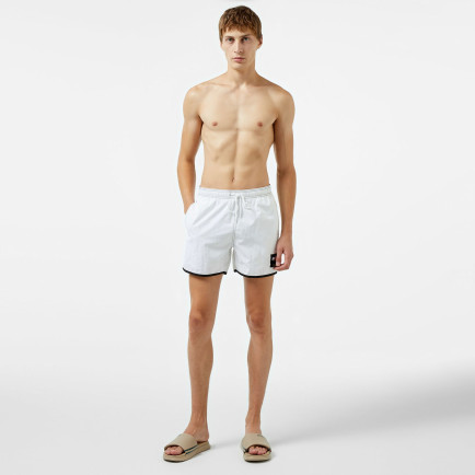 Tommy Jeans Sf Medium Drawstring Erkek Beyaz Deniz Şortu Tommy Jeans Sf Medium Drawstring Erkek Beyaz Deniz Şortu