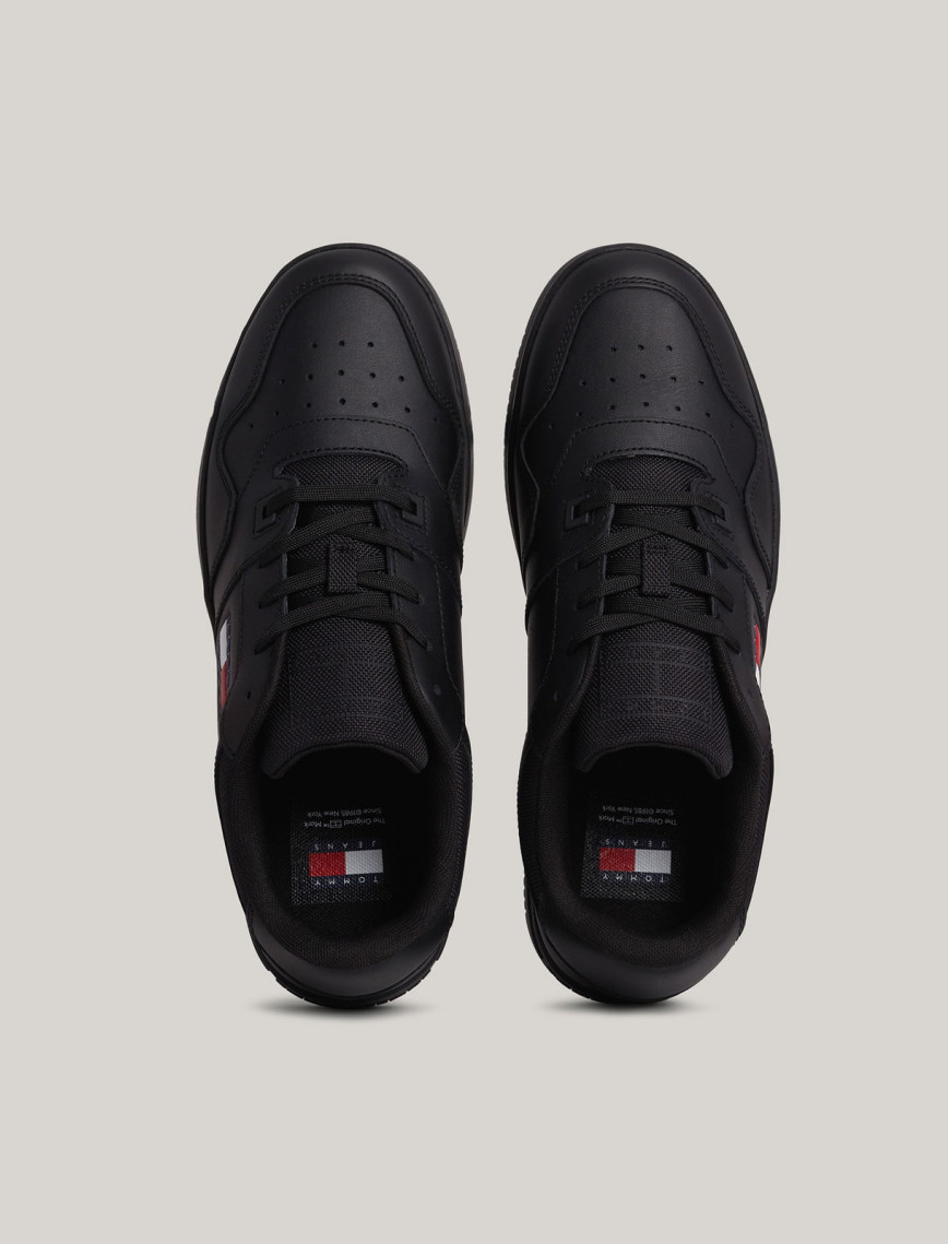 Tommy Jeans Retro Basket Erkek Siyah Sneaker Tommy Jeans Retro Basket Erkek Siyah Sneaker