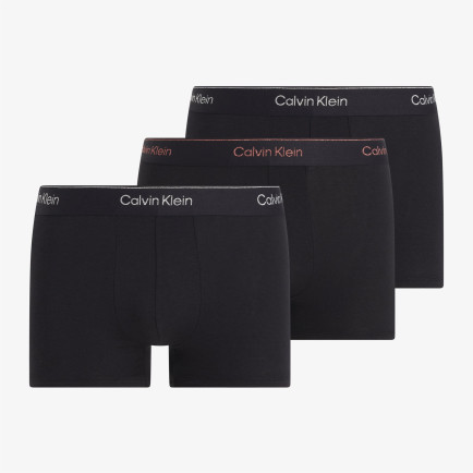 Calvin Klein Low Rise Trunk 3'lü Erkek Siyah Boxer Calvin Klein Low Rise Trunk 3'lü Erkek Siyah Boxer