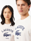 Lacoste Unisex Bisiklet Yaka Baskılı Beyaz T-Shirt Lacoste Unisex Bisiklet Yaka Baskılı Beyaz T-Shirt