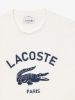 Lacoste Unisex Bisiklet Yaka Baskılı Beyaz T-Shirt Lacoste Unisex Bisiklet Yaka Baskılı Beyaz T-Shirt