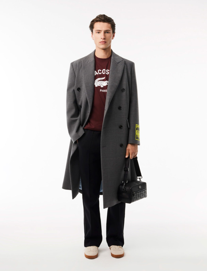 Lacoste Unisex Regular Fit Bisiklet Yaka Bordo T-Shirt Lacoste Unisex Regular Fit Bisiklet Yaka Bordo T-Shirt