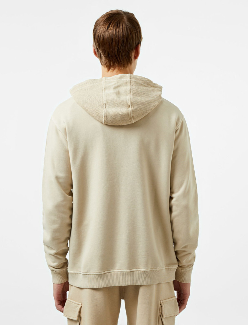 UNITED4 Classic Erkek Krem Sweatshirt