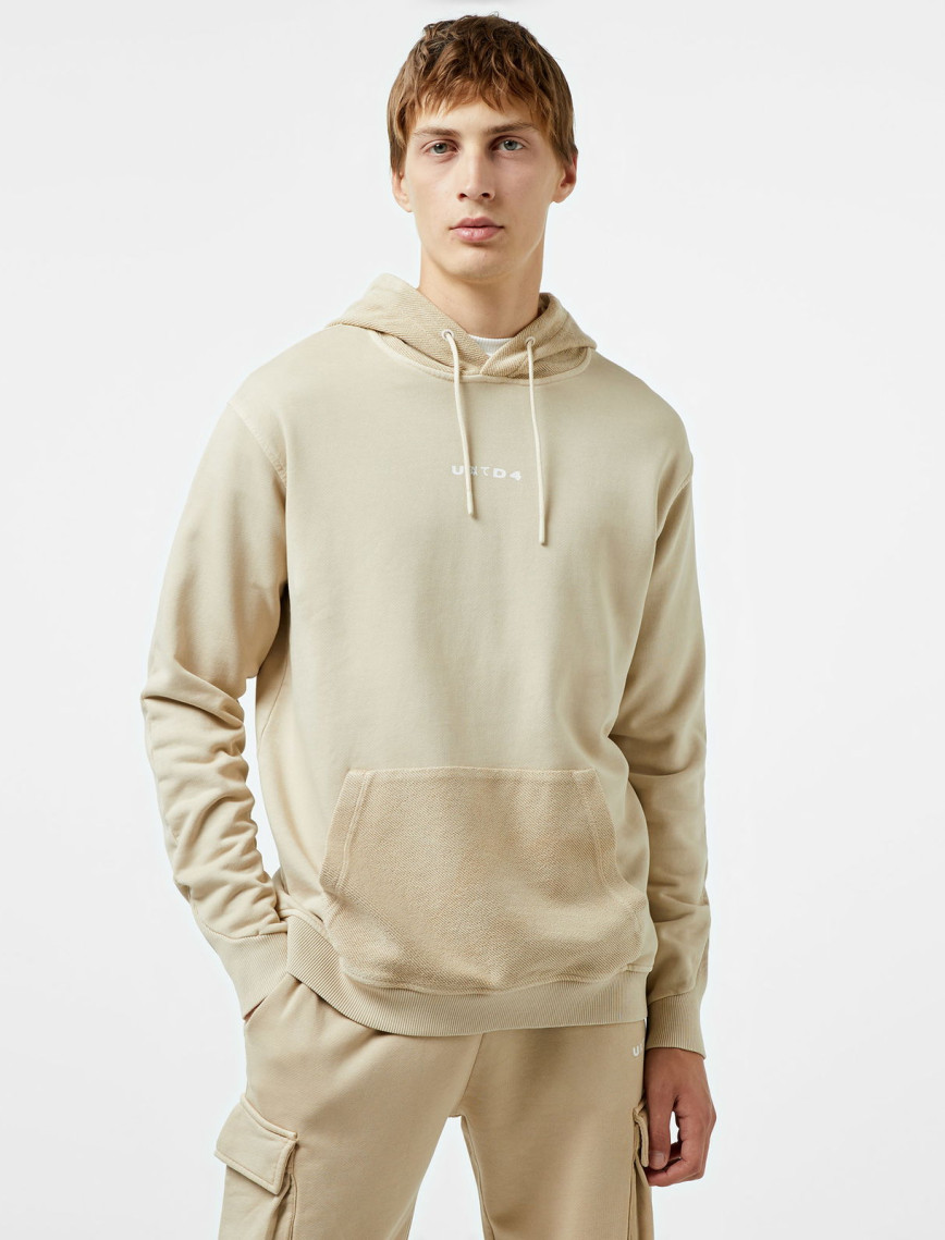 UNITED4 Classic Erkek Krem Sweatshirt