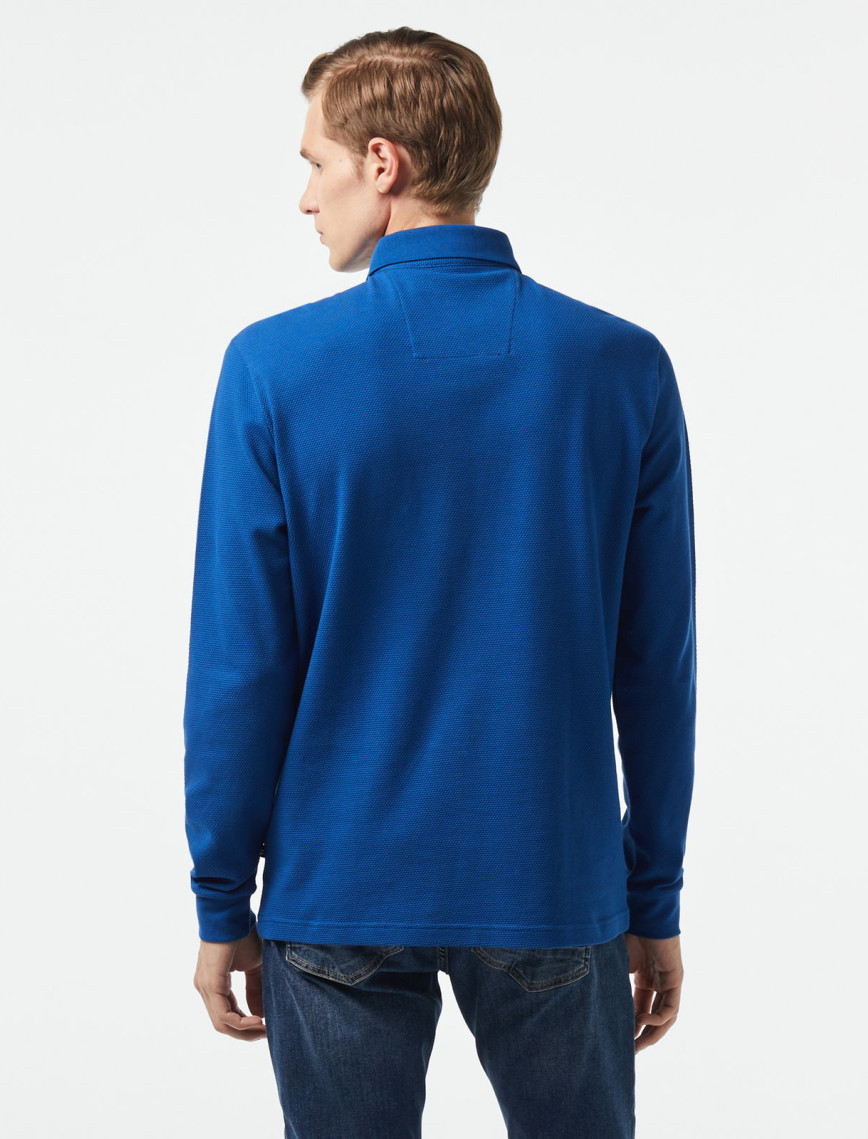 Nautica Erkek Mavi Slim Fit Uzun Kollu Polo Nautica Erkek Mavi Slim Fit Uzun Kollu Polo