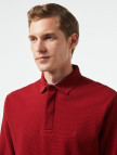 Nautica Erkek Bordo Slim Fit Uzun Kollu Polo