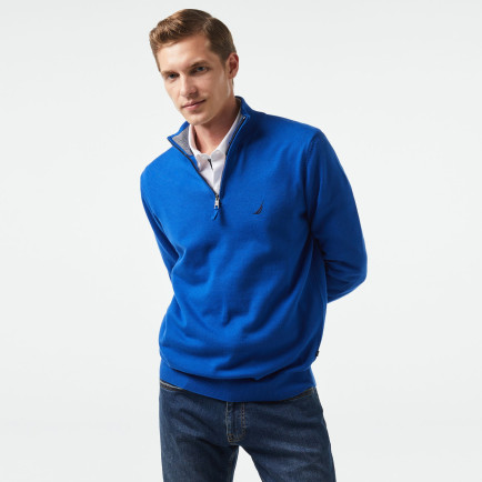 Nautica Erkek Mavi Standart Fit Dik Yakalı Triko Nautica Erkek Mavi Standart Fit Dik Yakalı Triko