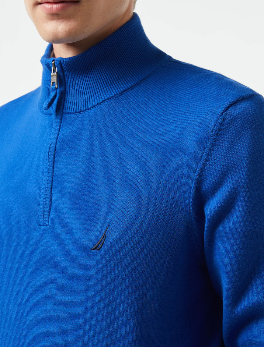 Nautica Erkek Mavi Standart Fit Dik Yakalı Triko Nautica Erkek Mavi Standart Fit Dik Yakalı Triko