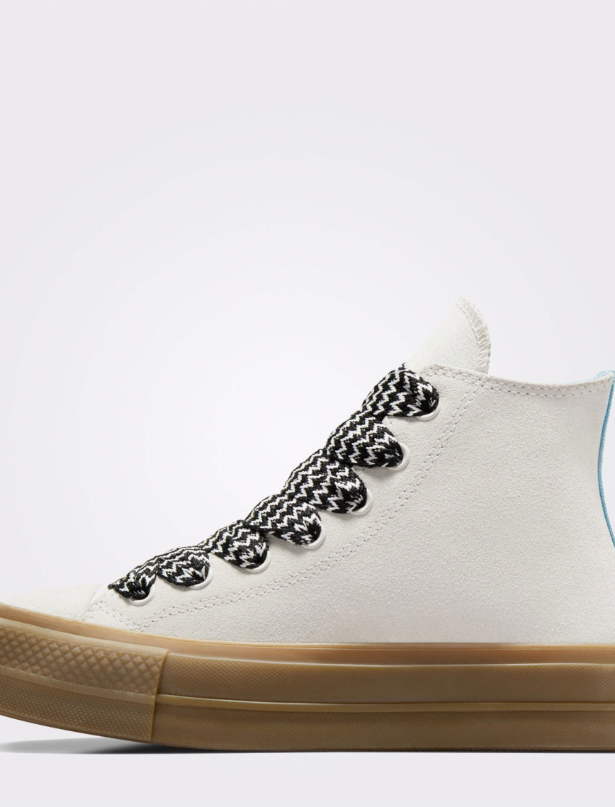 Converse Chuck Taylor All Star Lift Kadın Krem Süet Platform Sneaker Converse Chuck Taylor All Star Lift Kadın Krem Süet Platform Sneaker