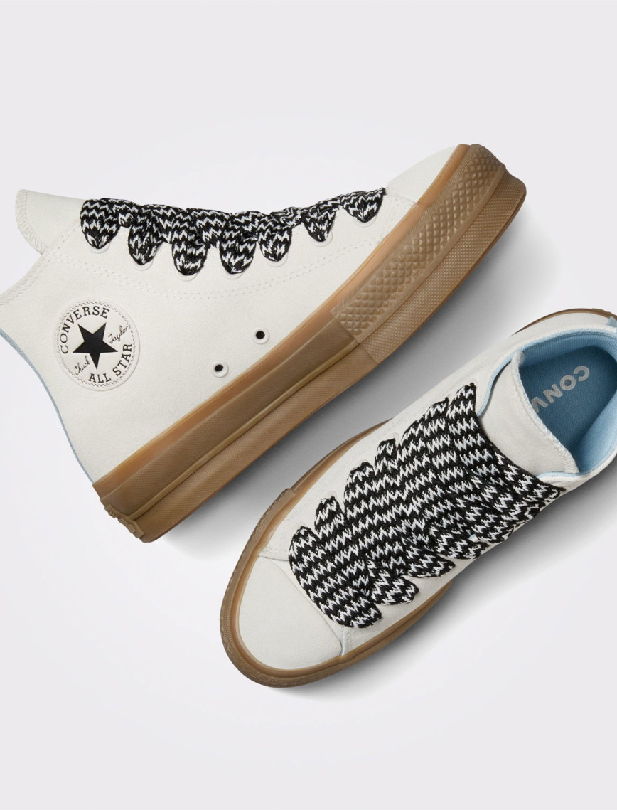 Converse Chuck Taylor All Star Lift Kadın Krem Süet Platform Sneaker Converse Chuck Taylor All Star Lift Kadın Krem Süet Platform Sneaker