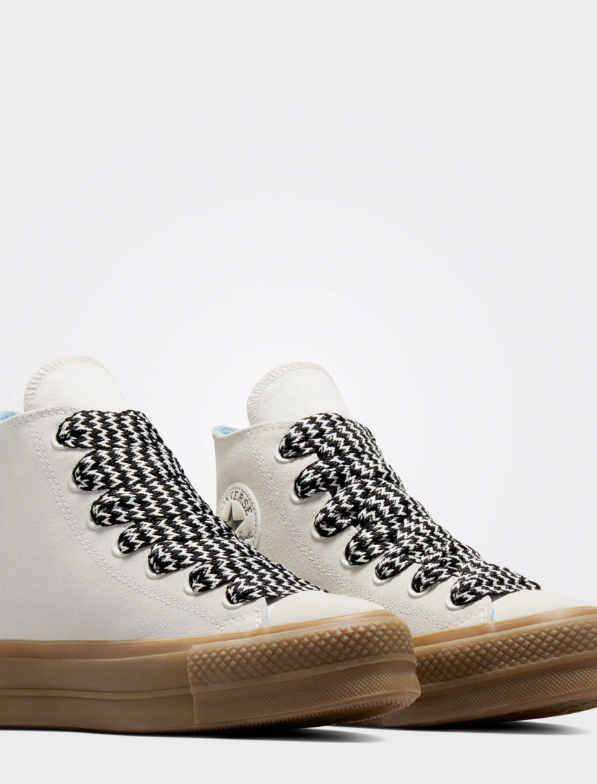 Converse Chuck Taylor All Star Lift Kadın Krem Süet Platform Sneaker Converse Chuck Taylor All Star Lift Kadın Krem Süet Platform Sneaker