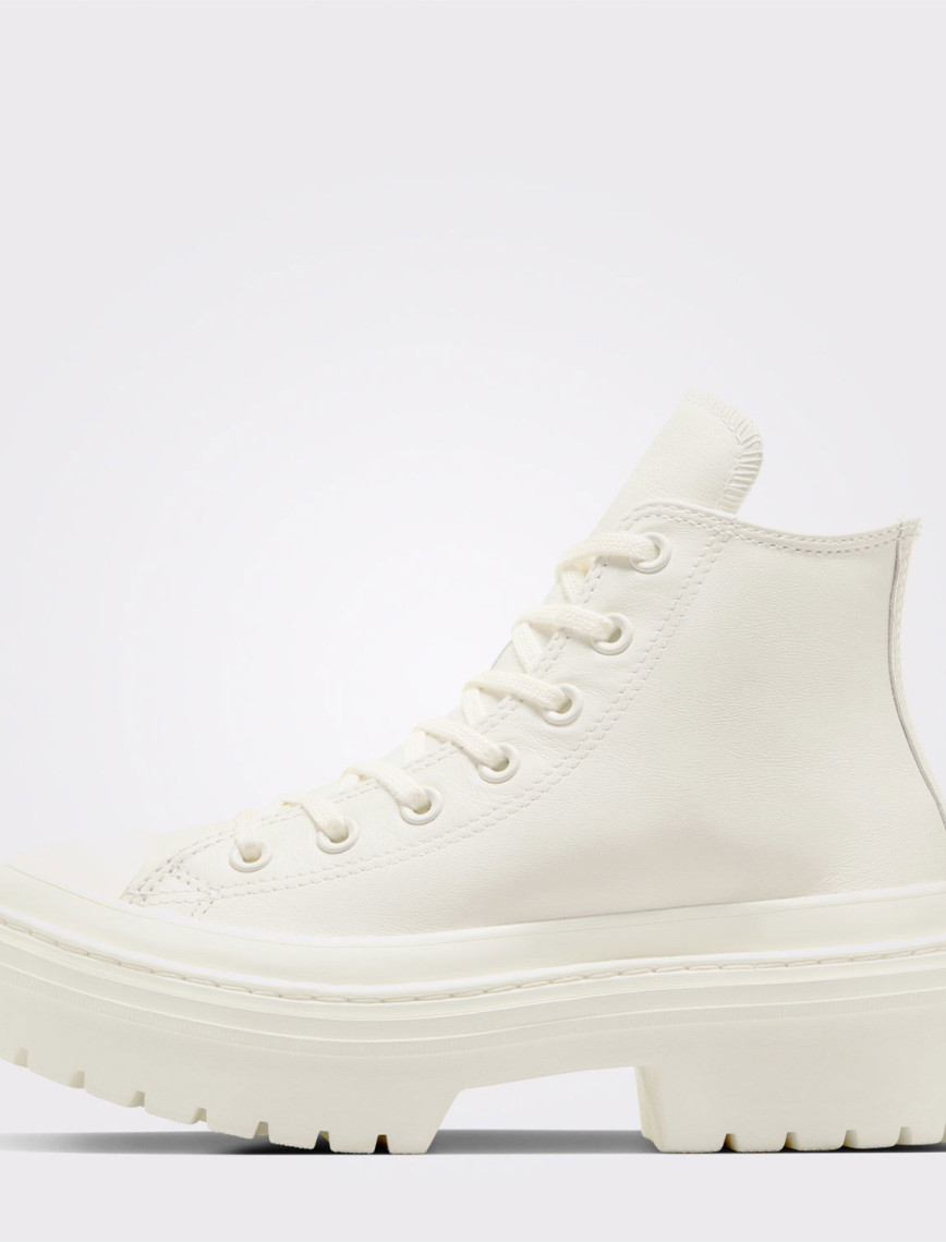 Converse Chuck Taylor All Star Lugged Heel Kadın Bej Deri Platform Bot Converse Chuck Taylor All Star Lugged Heel Kadın Bej Deri Platform Bot