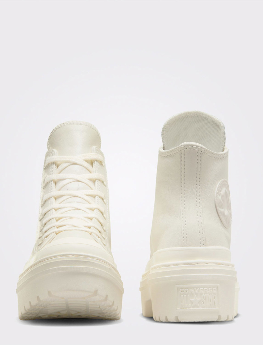 Converse Chuck Taylor All Star Lugged Heel Kadın Bej Deri Platform Bot Converse Chuck Taylor All Star Lugged Heel Kadın Bej Deri Platform Bot