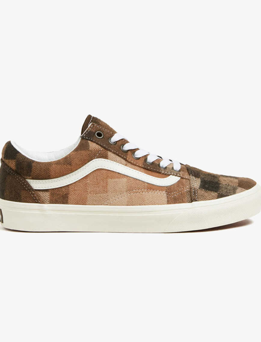 Vans Old Skool Checkerboard Unisex Kahverengi Sneaker Vans Old Skool Checkerboard Unisex Kahverengi Sneaker