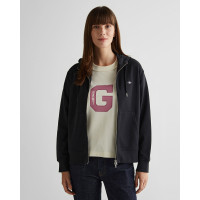 GANT Kadın Siyah Relaxed Fit Kapüşonlu Sweatshirt GANT Kadın Siyah Relaxed Fit Kapüşonlu Sweatshirt