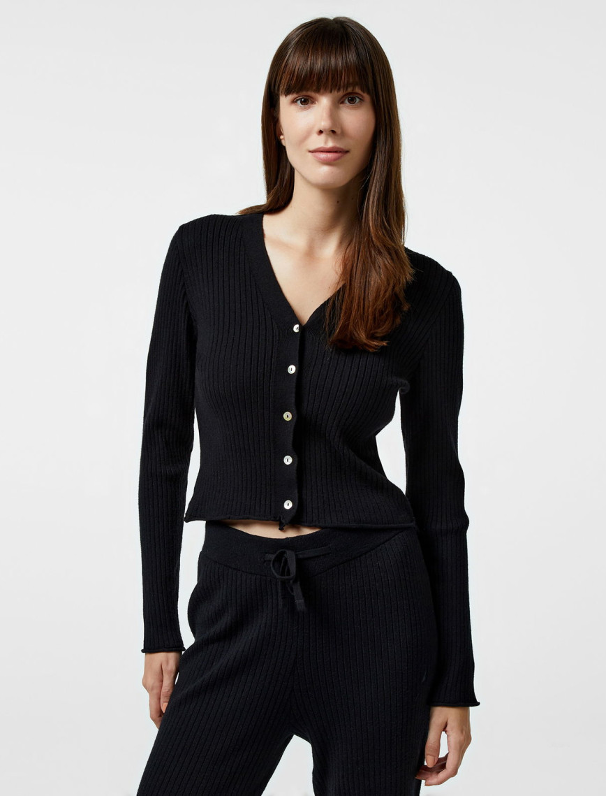 Nautica Kadın Siyah Slim Fit Hırka Nautica Kadın Siyah Slim Fit Hırka