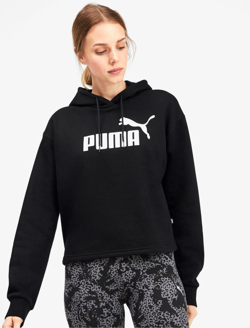 Puma Essentials Cropped Logo Kadın Siyah Günlük Sweatshirt Puma Essentials Cropped Logo Kadın Siyah Günlük Sweatshirt