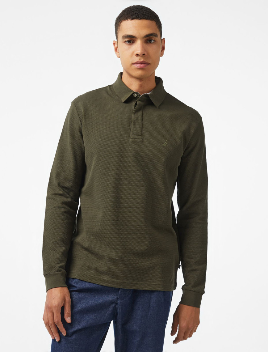 Nautica Erkek Yeşil Slim Fit Uzun Kollu Polo Nautica Erkek Yeşil Slim Fit Uzun Kollu Polo