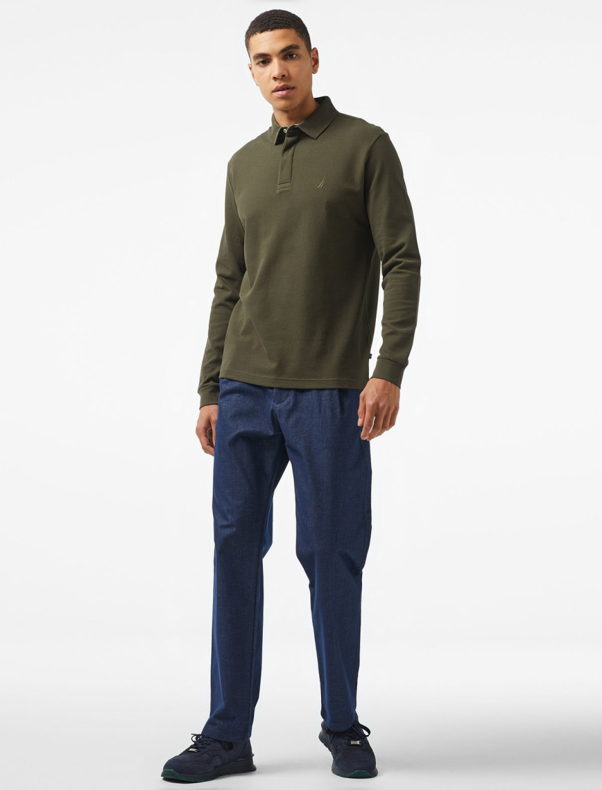 Nautica Erkek Yeşil Slim Fit Uzun Kollu Polo Nautica Erkek Yeşil Slim Fit Uzun Kollu Polo
