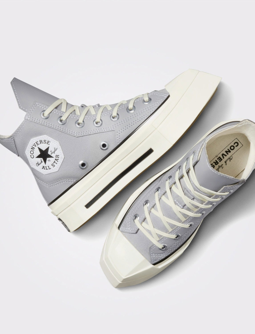 Converse Chuck 70 De Luxe Squared Hi Kadın Gri Sneaker Converse Chuck 70 De Luxe Squared Hi Kadın Gri Sneaker