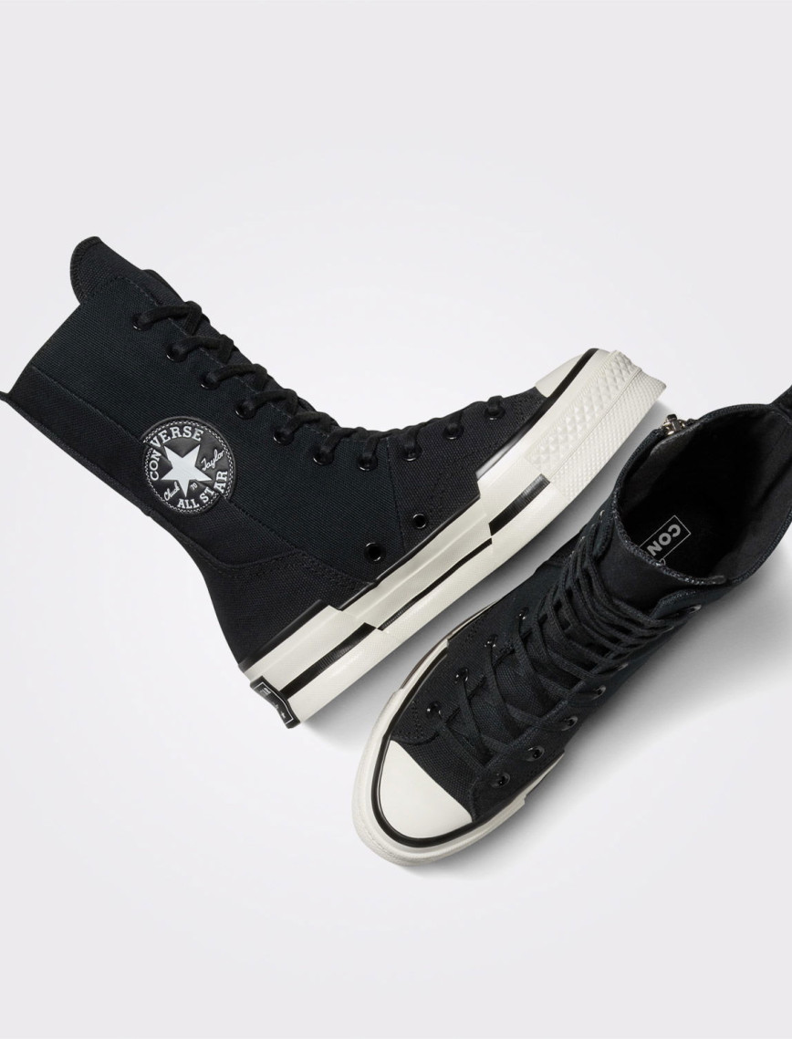 Converse Chuck 70 Plus Unisex Siyah Platform Sneaker Converse Chuck 70 Plus Unisex Siyah Platform Sneaker