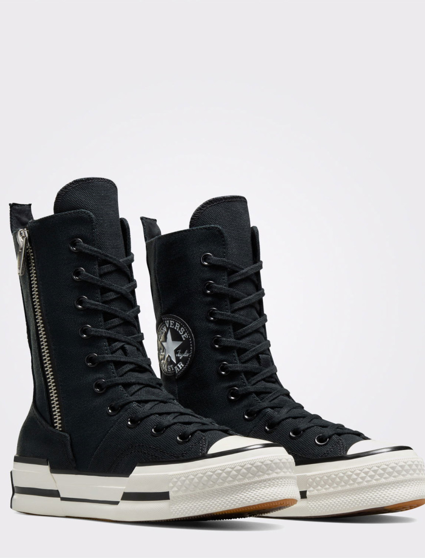 Converse Chuck 70 Plus XHi Unisex Siyah Platform Sneaker Converse Chuck 70 Plus XHi Unisex Siyah Platform Sneaker