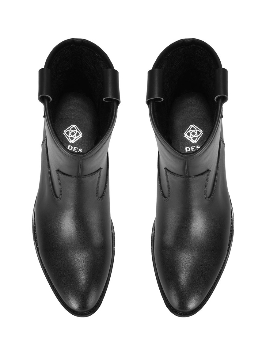 Colleen Siyah Kadın Topuklu Deri Kovboy Botu Colleen Siyah Kadın Topuklu Deri Kovboy Botu