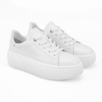 Kadın Beyaz Deri Günlük Ayakkabı Kadın Beyaz Deri Günlük Ayakkabı